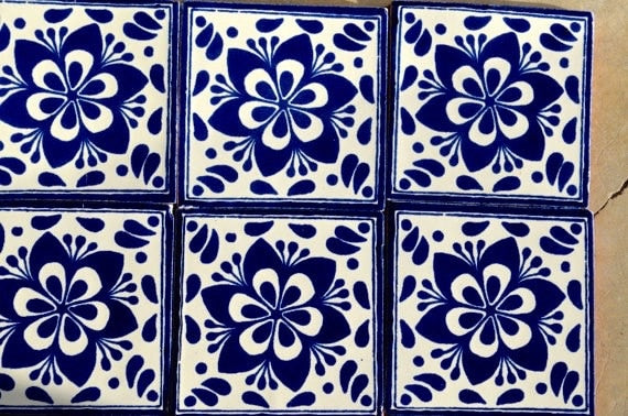 40 Mexican Tiles  6x6 or 90 Talavera tiles 4x4