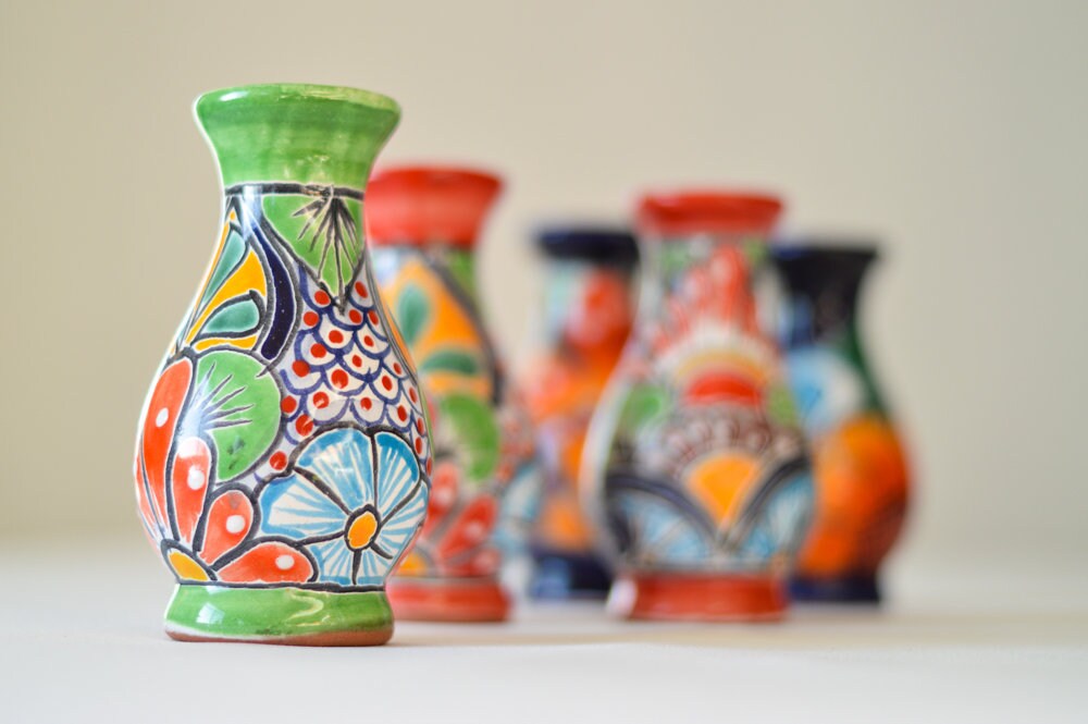 Talavera flower vase