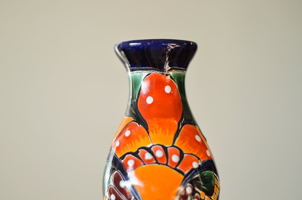 Talavera flower vase