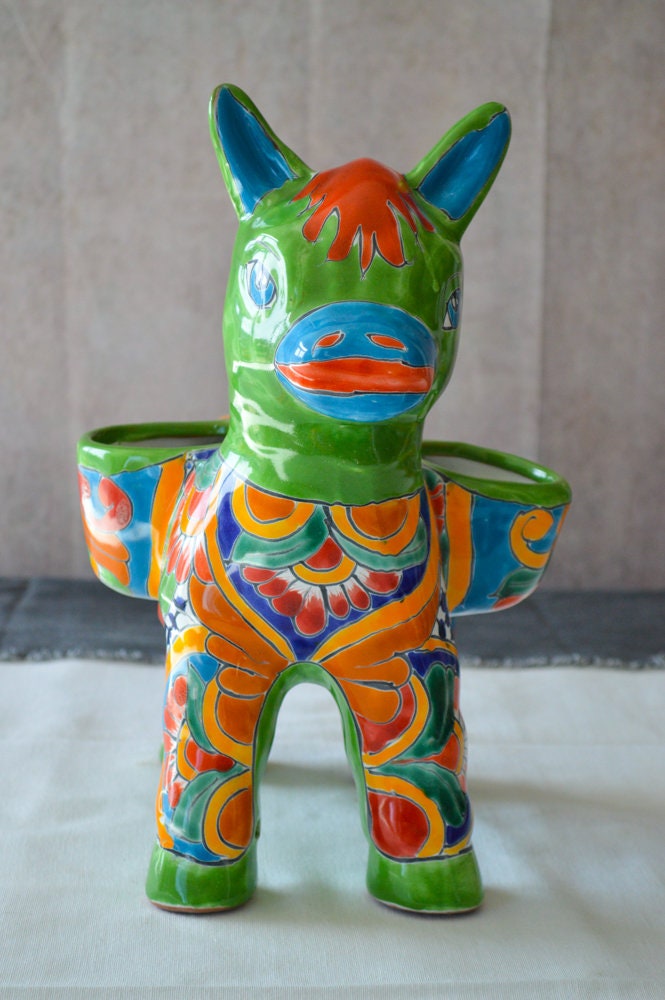 A Talavera Donkey pot.