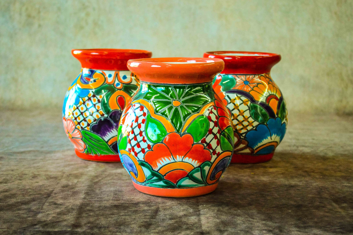 Talavera flower vase