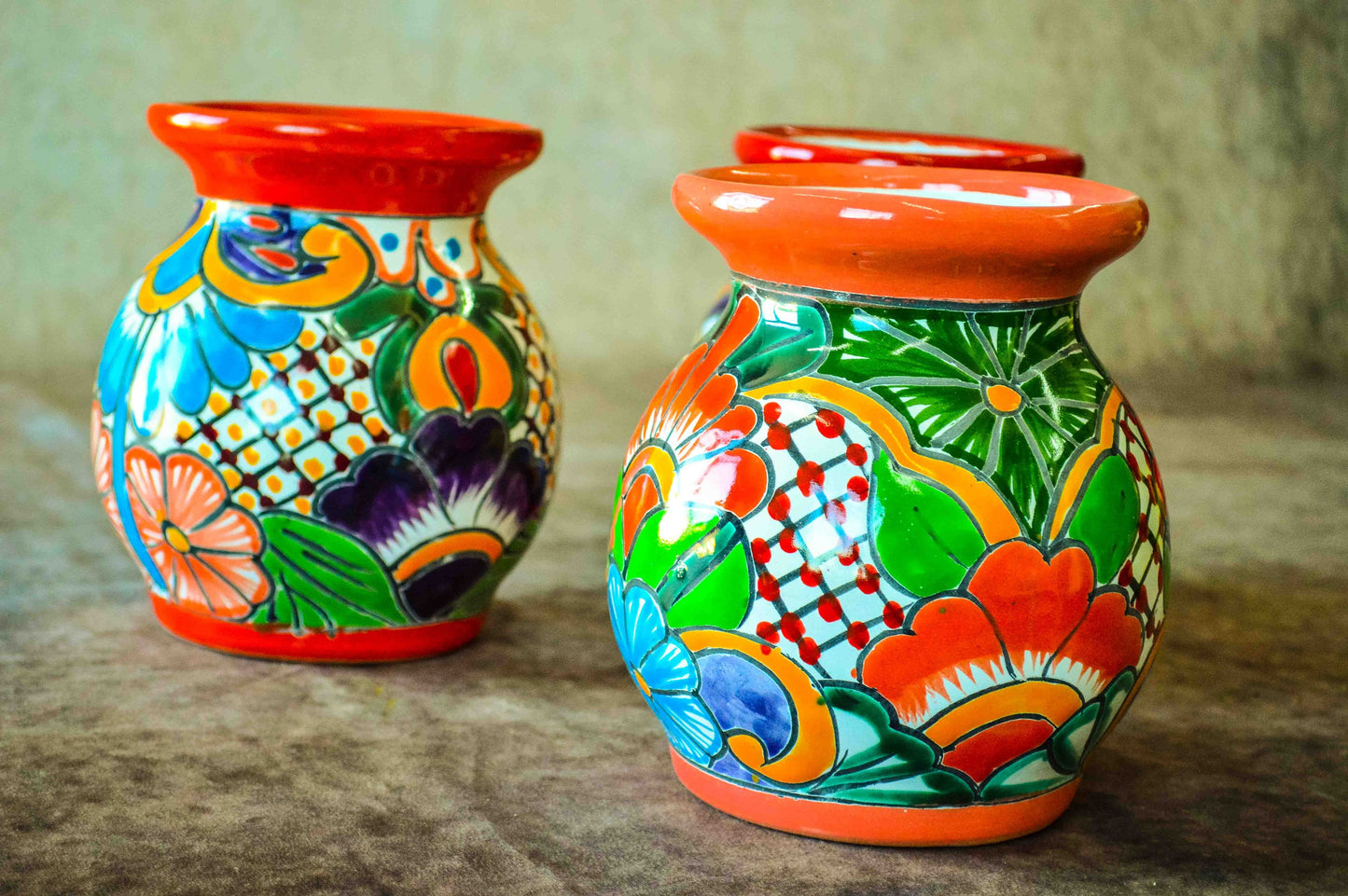 Talavera flower vase