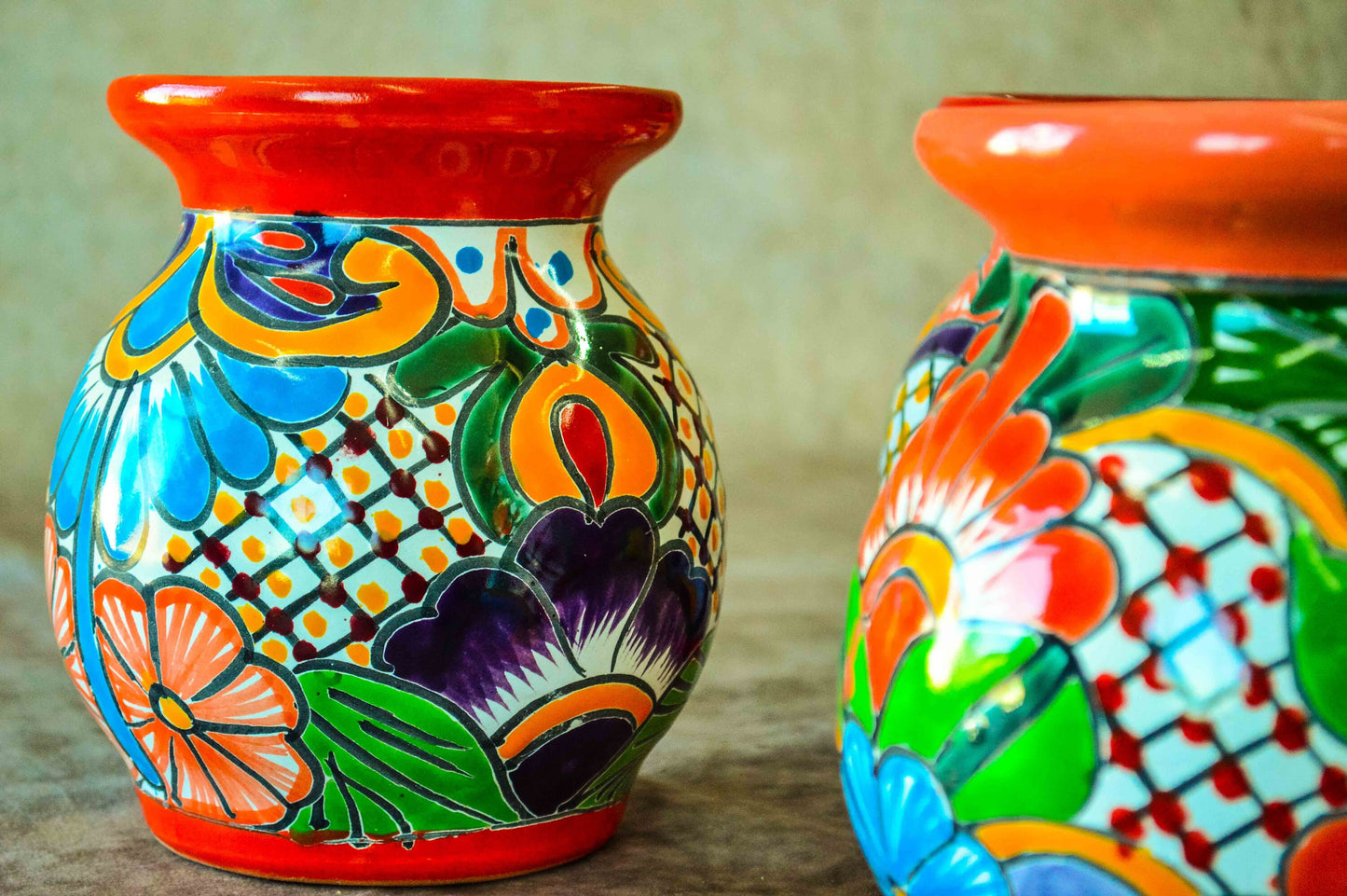 Talavera flower vase