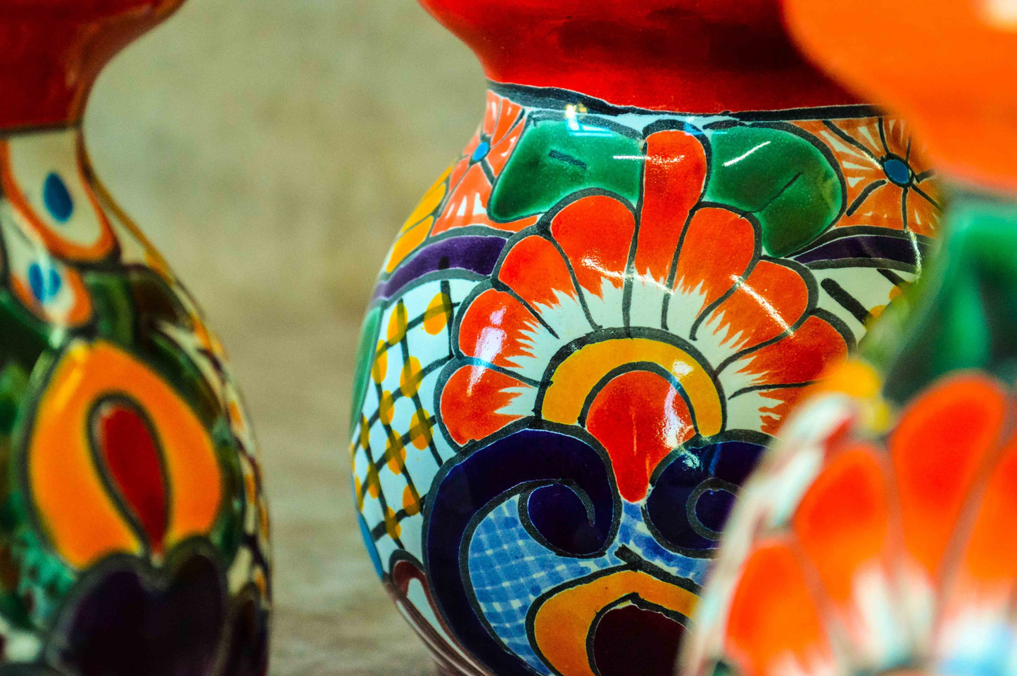 Talavera flower vase