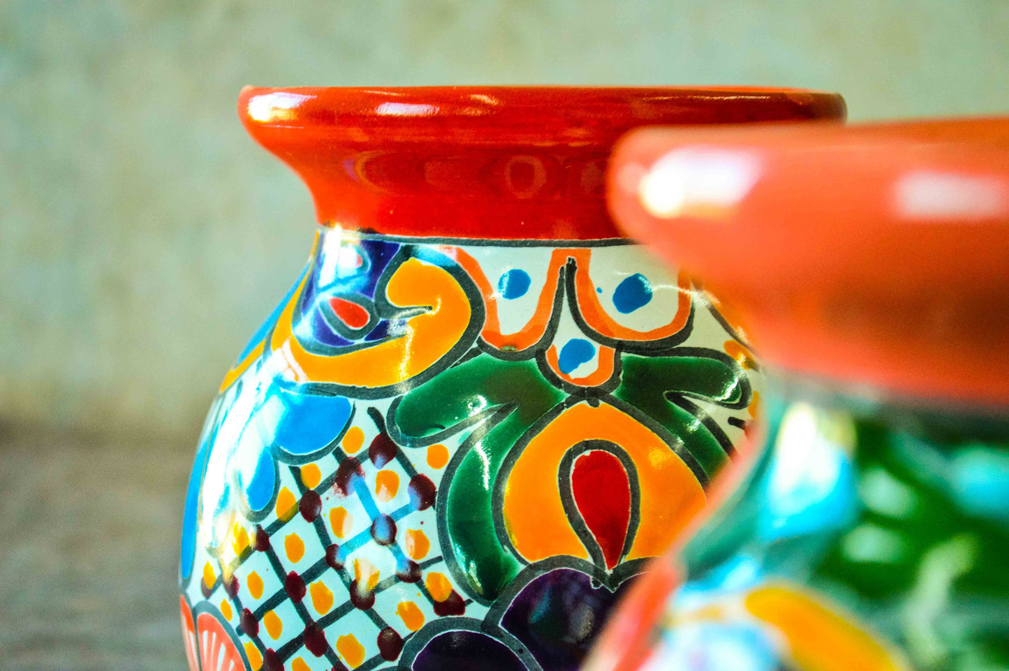 Talavera flower vase