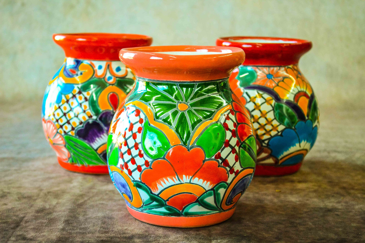 Talavera flower vase