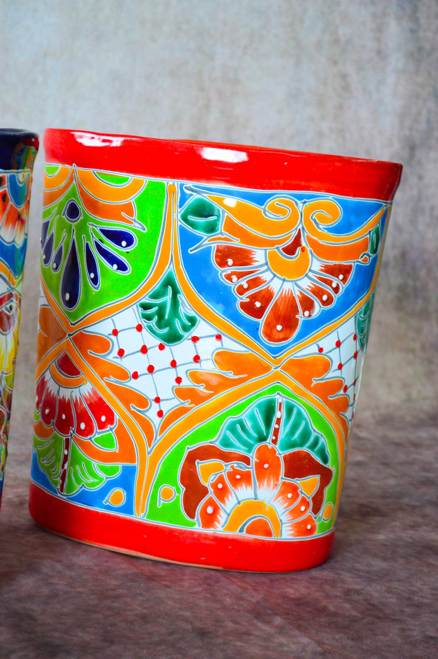 Talavera Trash can