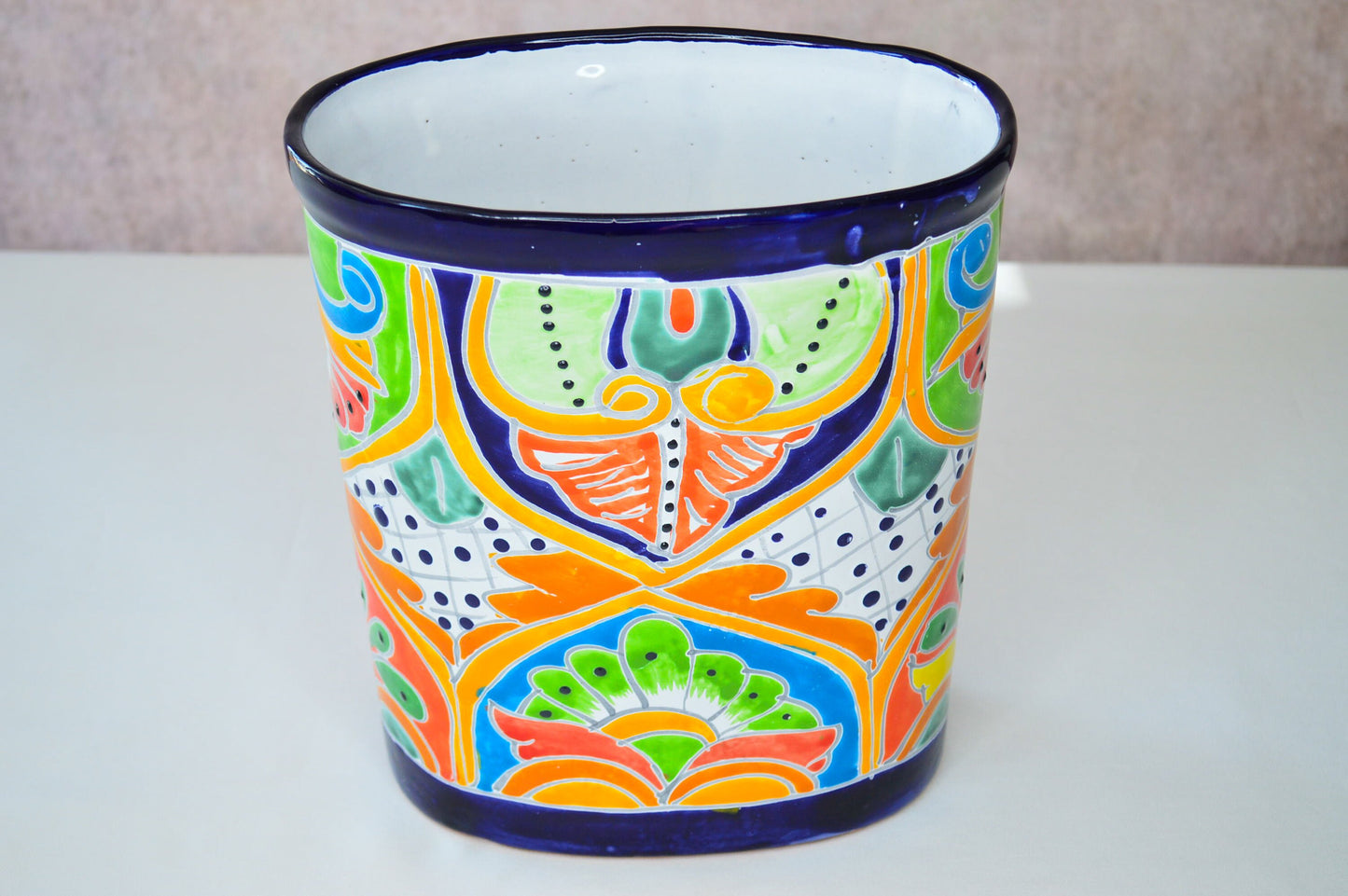 Talavera Trash can