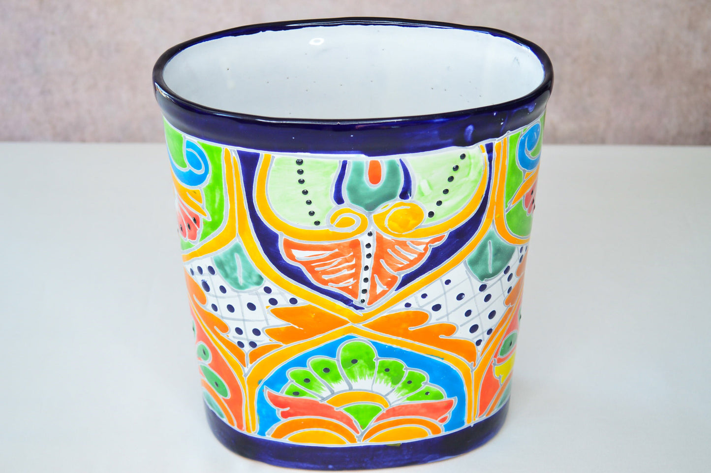 Talavera Trash can