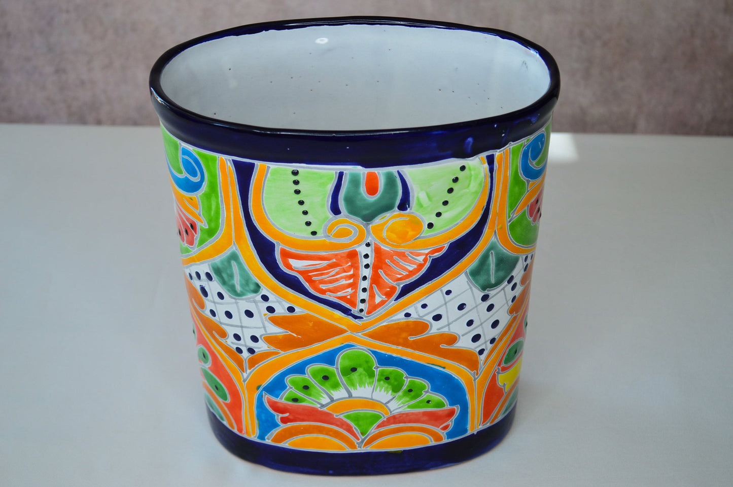 Talavera Trash can