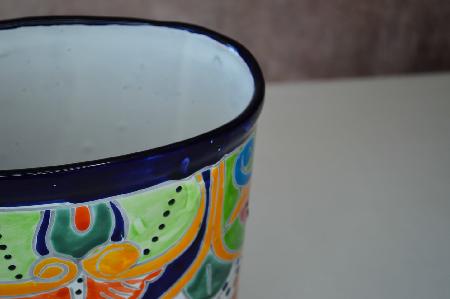 Talavera Trash can