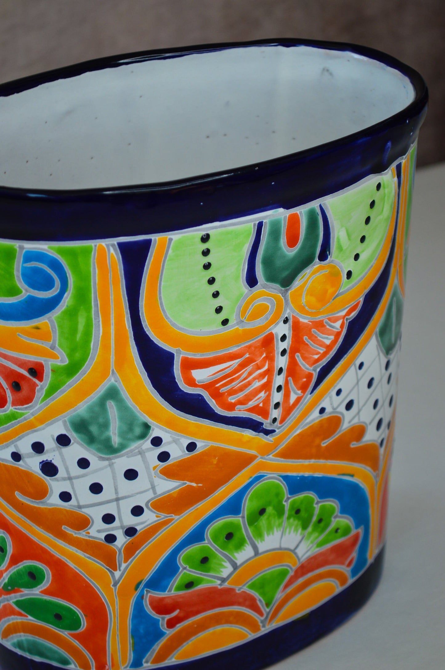 Talavera Trash can