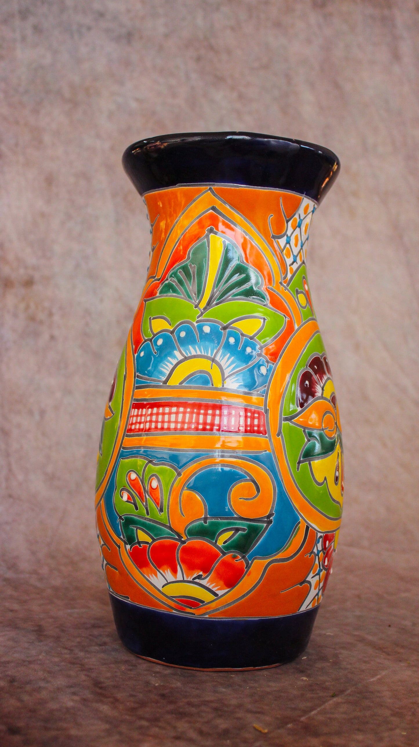 Talavera flower vase