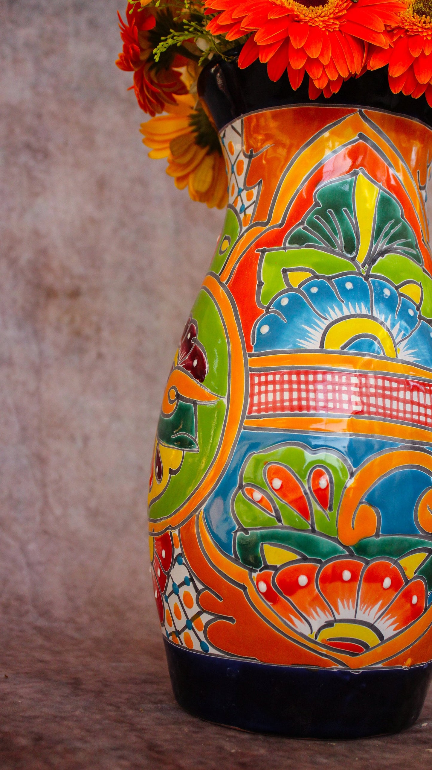 Talavera flower vase