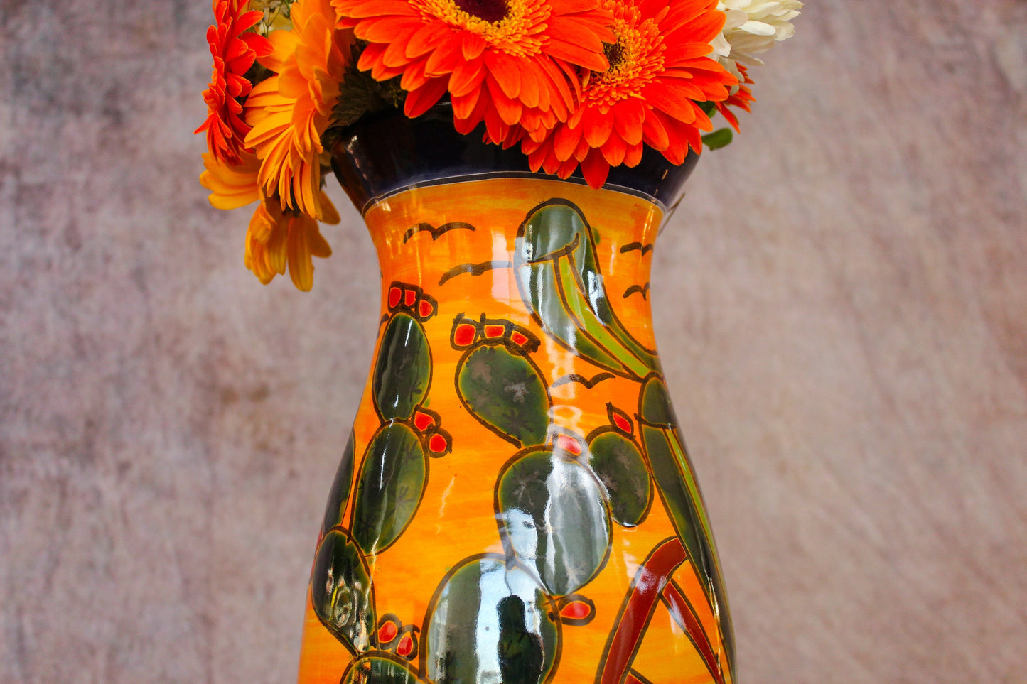 Talavera flower vase