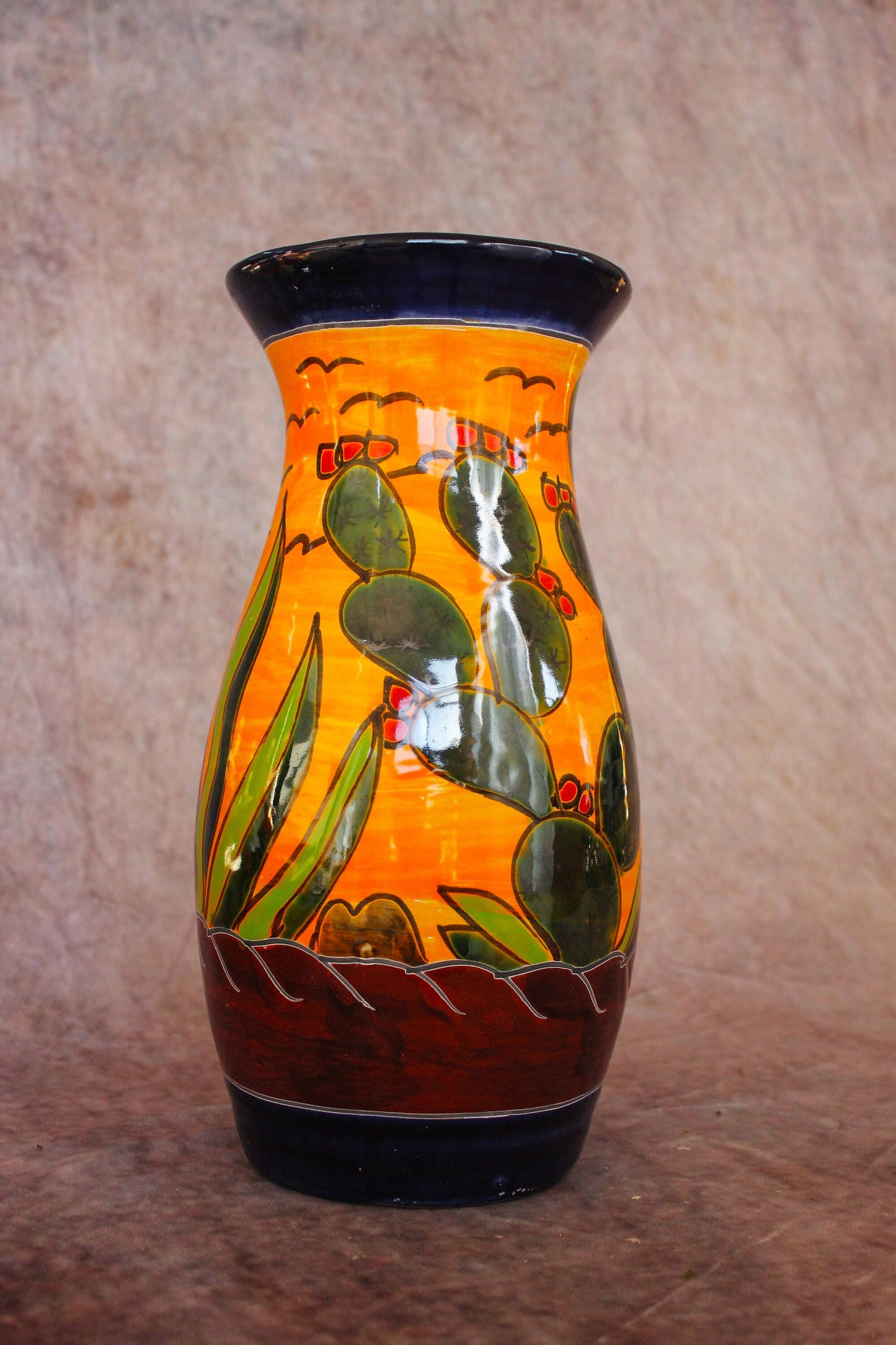 Talavera flower vase