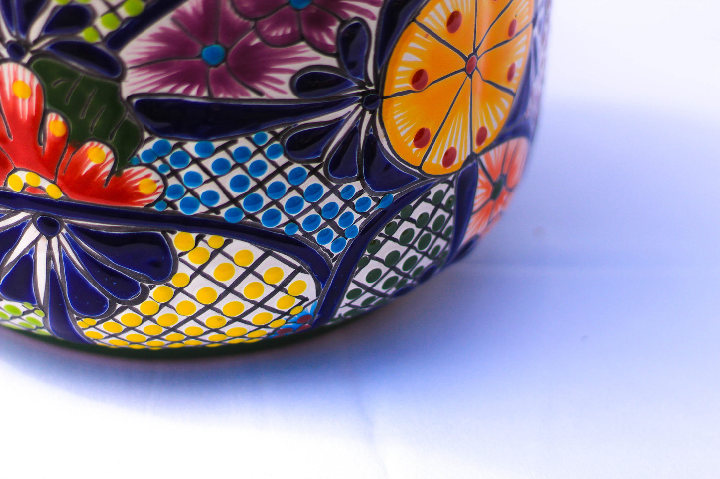 A mushroom Talavera pot