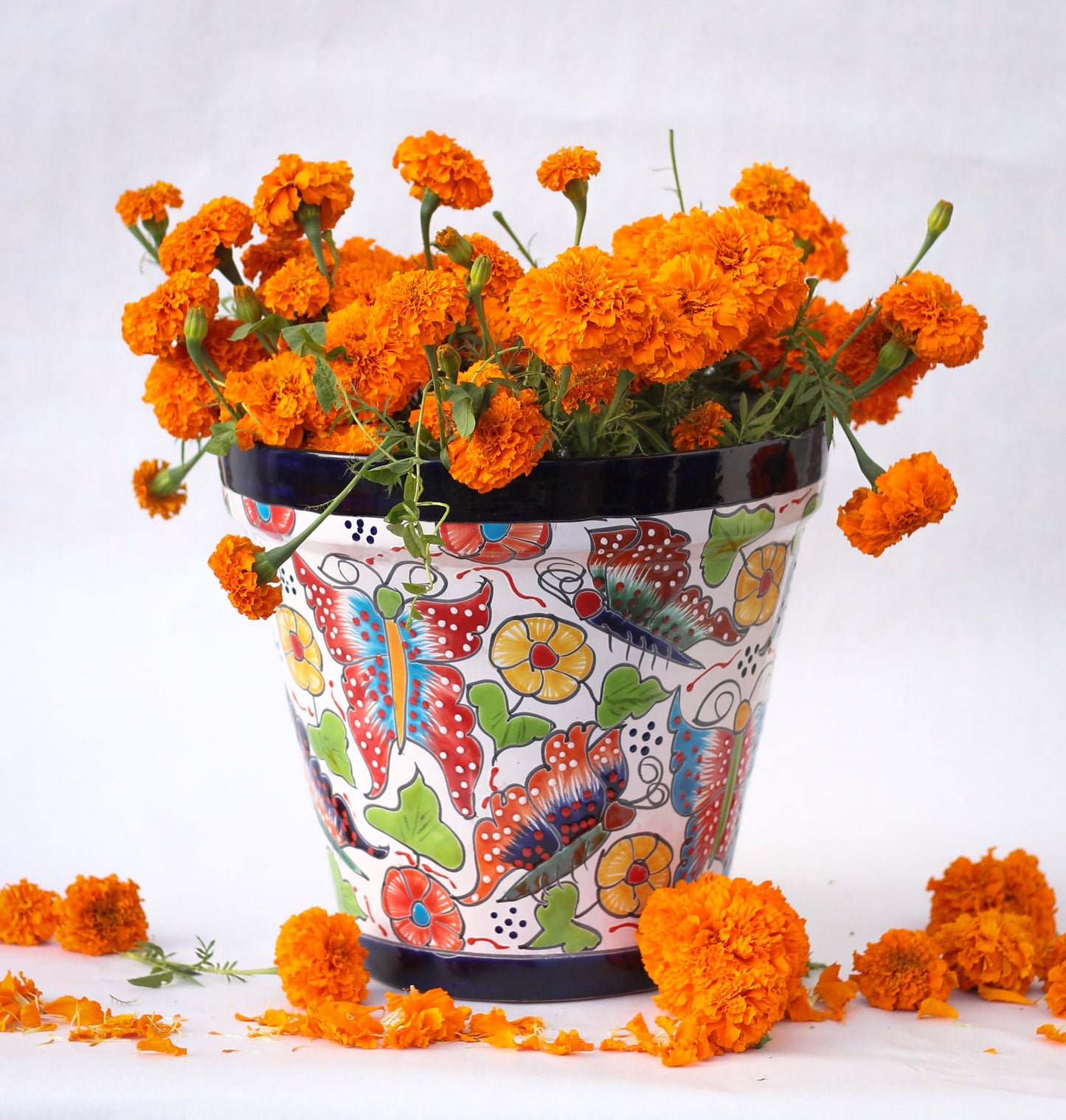 Colorful Vaso Talavera Pot