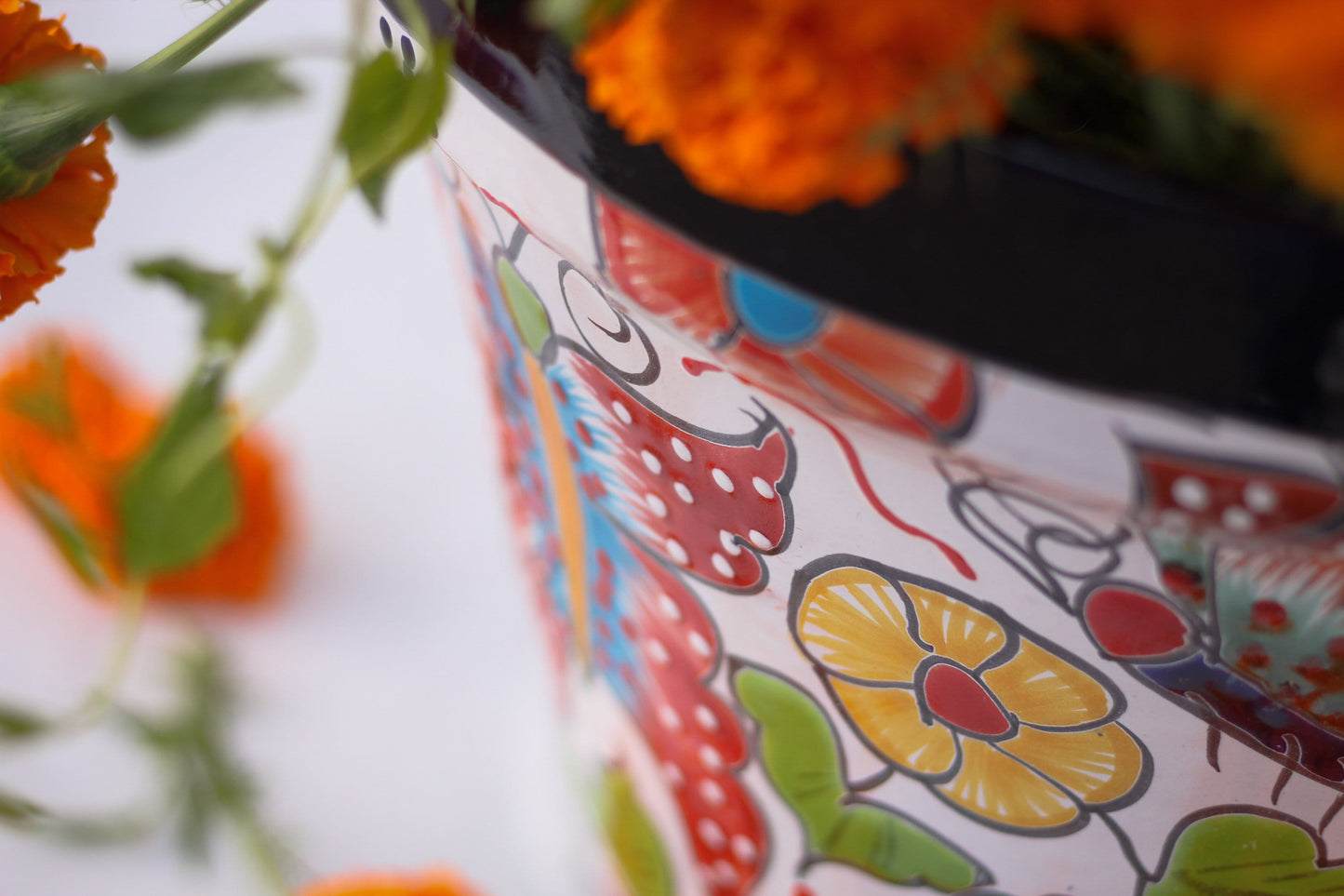 Colorful Vaso Talavera Pot